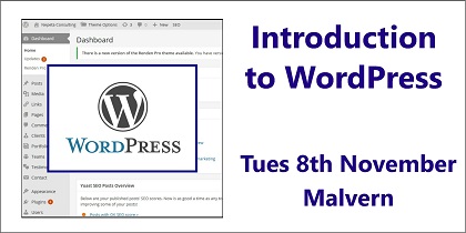 Introduction to WordPress - a Small Business Clinic workshop on 8th November 2016 at Open Space Rooms Malvern